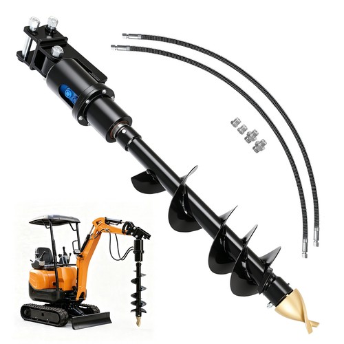 Hydraulic earth drill - hydraulic, auger