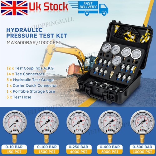 Hydraulic pressure test kit - pressure,