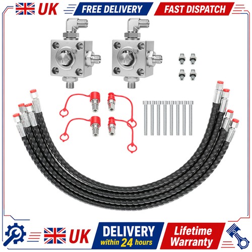 2pcs way hydraulic - way, diverter